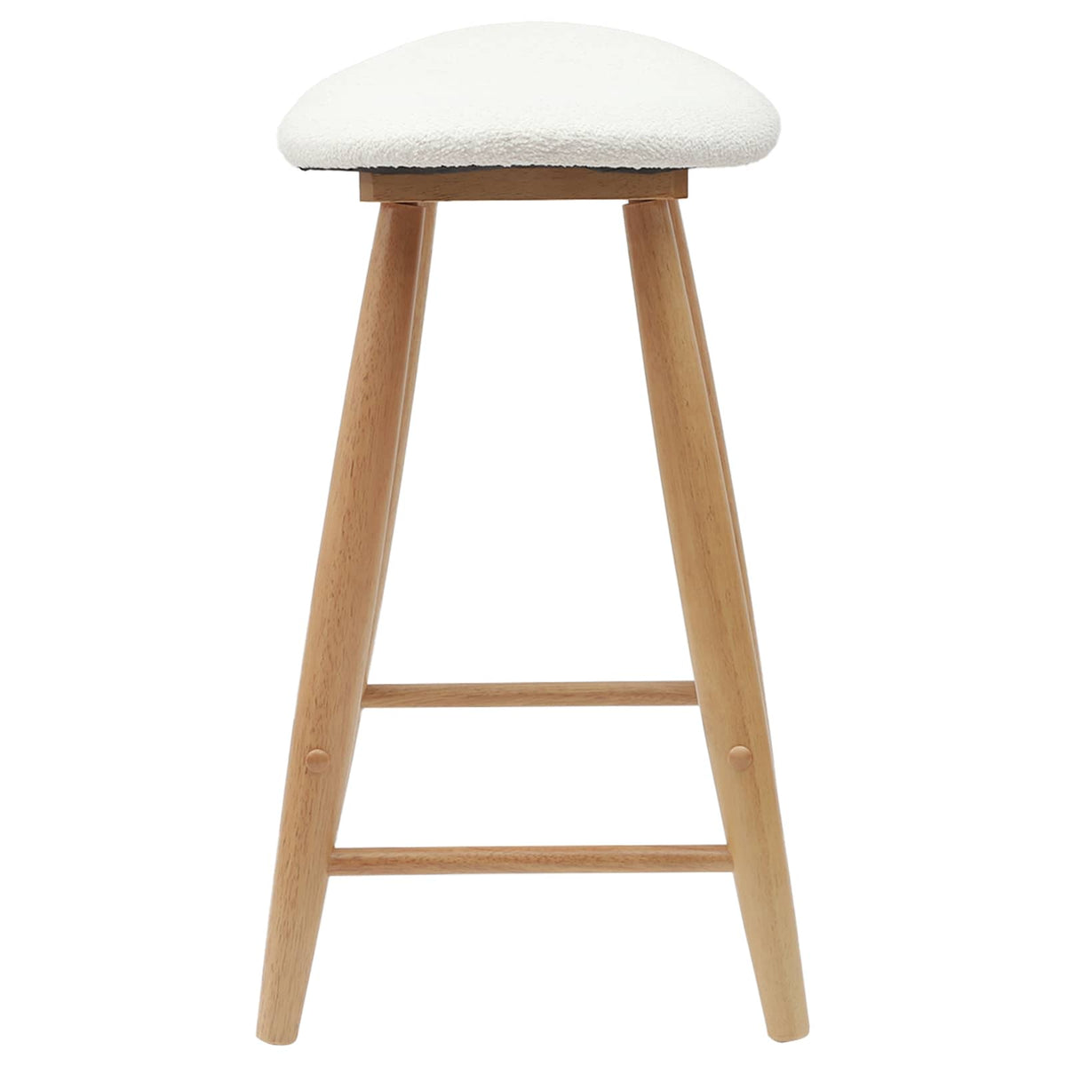 Spisestoler 2 Pcs Naturlig 46 X 37 X 63 Cm Solid Gummitre