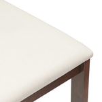 Spisestoler 2 Pcs Lys Brun 40 X 47,5 X 99,5 Cm Solid Gummitre