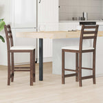 Spisestoler 2 Pcs Lys Brun 40 X 47,5 X 99,5 Cm Solid Gummitre