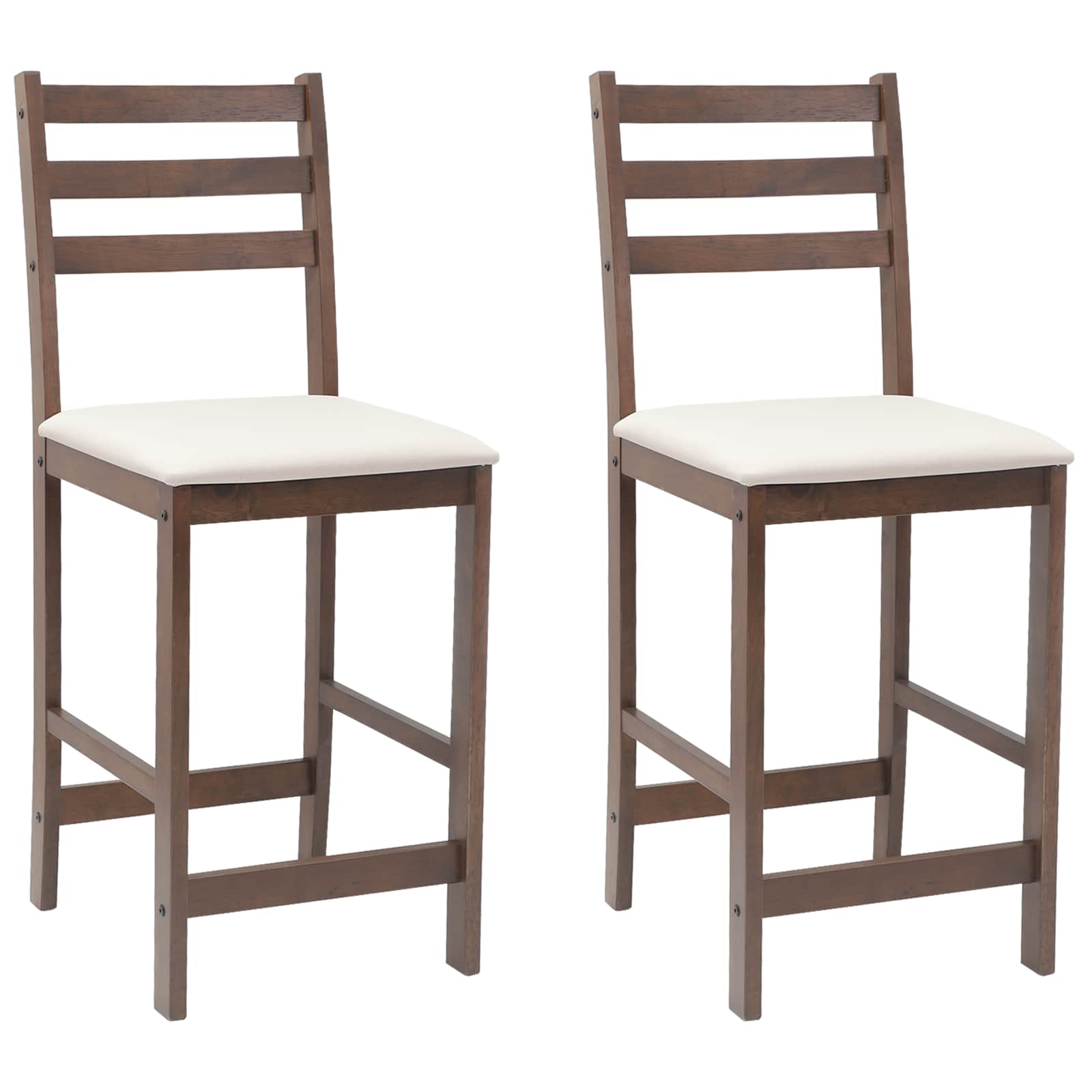 Spisestoler 2 Pcs Lys Brun 40 X 47,5 X 99,5 Cm Solid Gummitre