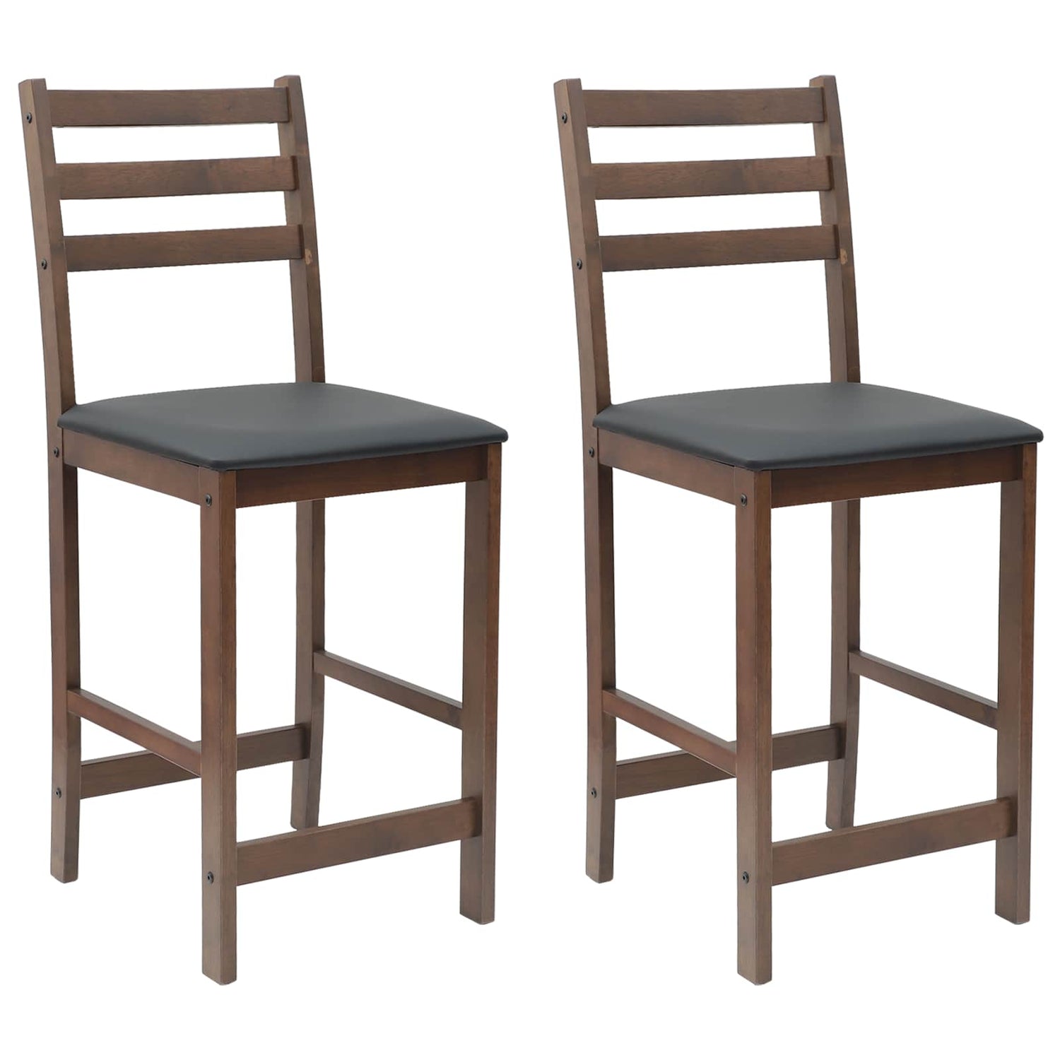 Spisestoler 2 Pcs Lys Brun 40 X 47,5 X 99,5 Cm Solid Gummitre