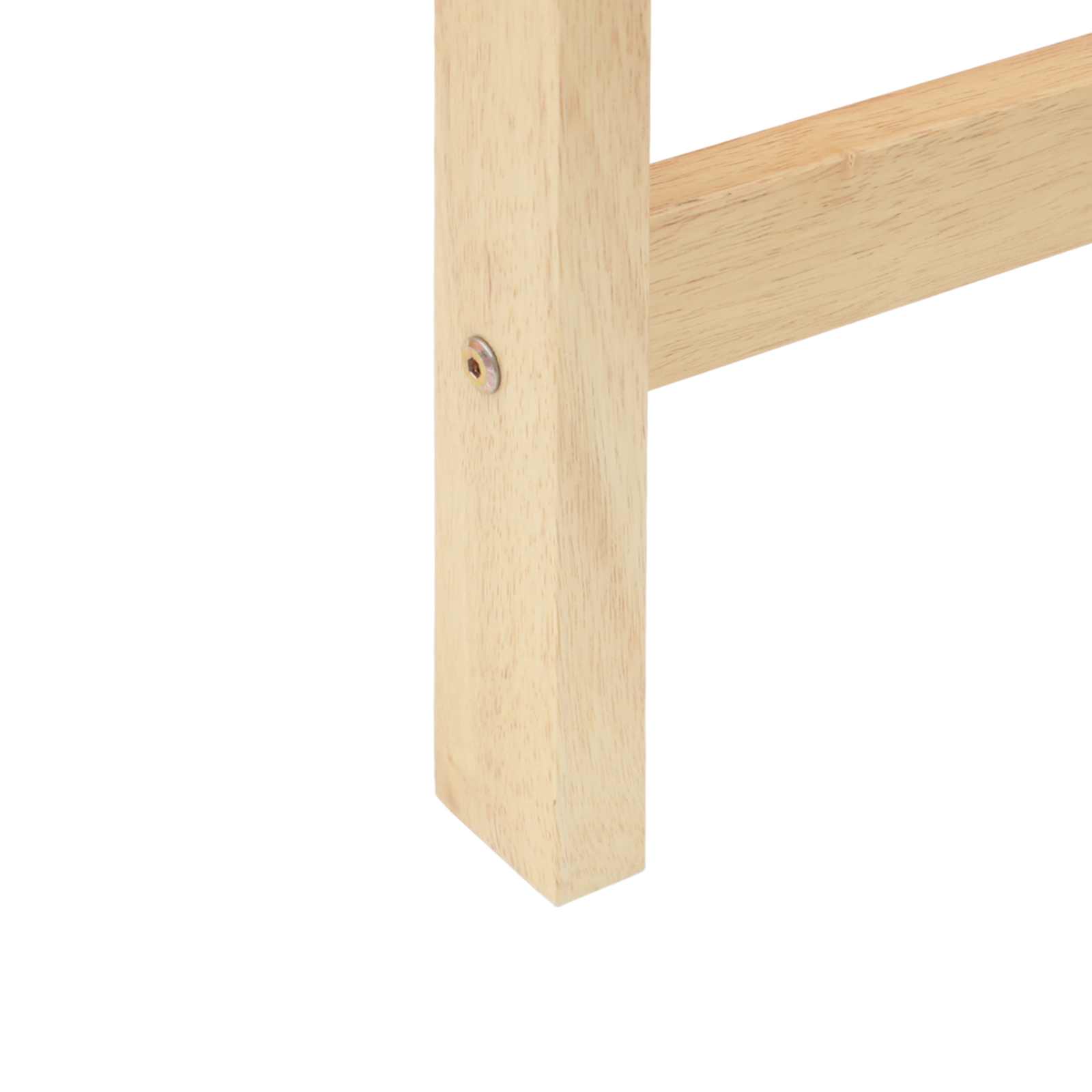 Spisestoler 2 Pcs Naturlig 40 X 47,5 X 99,5 Cm Solid Gummitre