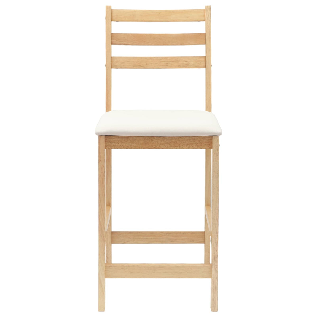 Spisestoler 2 Pcs Naturlig 40 X 47,5 X 99,5 Cm Solid Gummitre