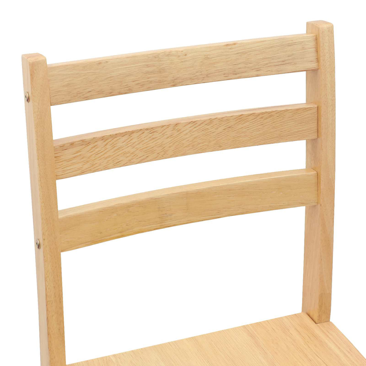 Spisestoler 2 Pcs Naturlig 40 X 47,5 X 99,5 Cm Solid Gummitre