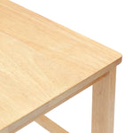 Spisestoler 2 Pcs Naturlig 40 X 47,5 X 99,5 Cm Solid Gummitre