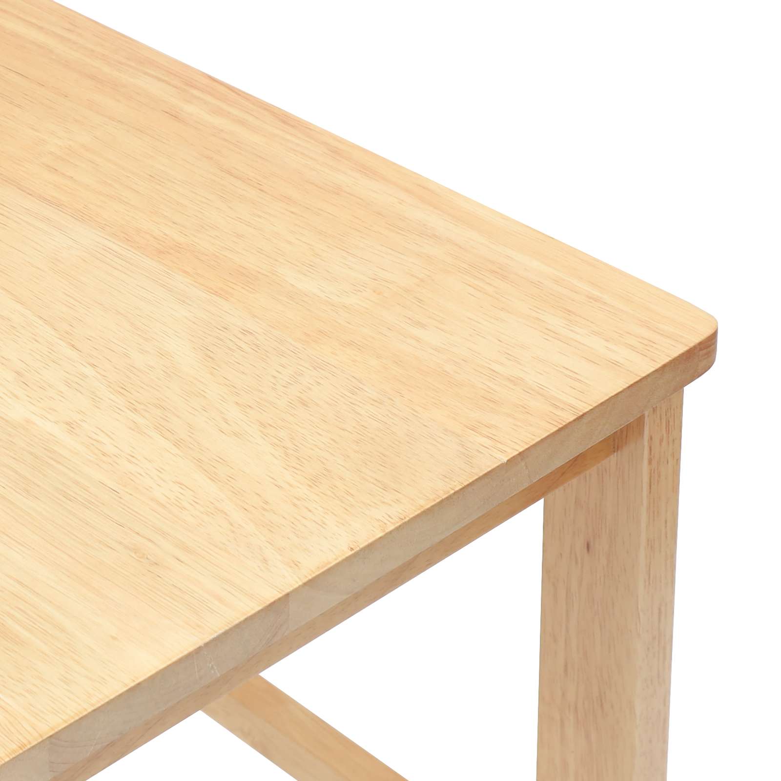Spisestoler 2 Pcs Naturlig 40 X 47,5 X 99,5 Cm Solid Gummitre