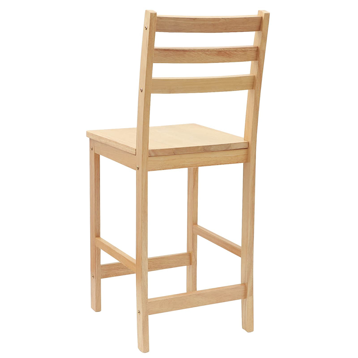 Spisestoler 2 Pcs Naturlig 40 X 47,5 X 99,5 Cm Solid Gummitre