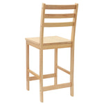 Spisestoler 2 Pcs Naturlig 40 X 47,5 X 99,5 Cm Solid Gummitre