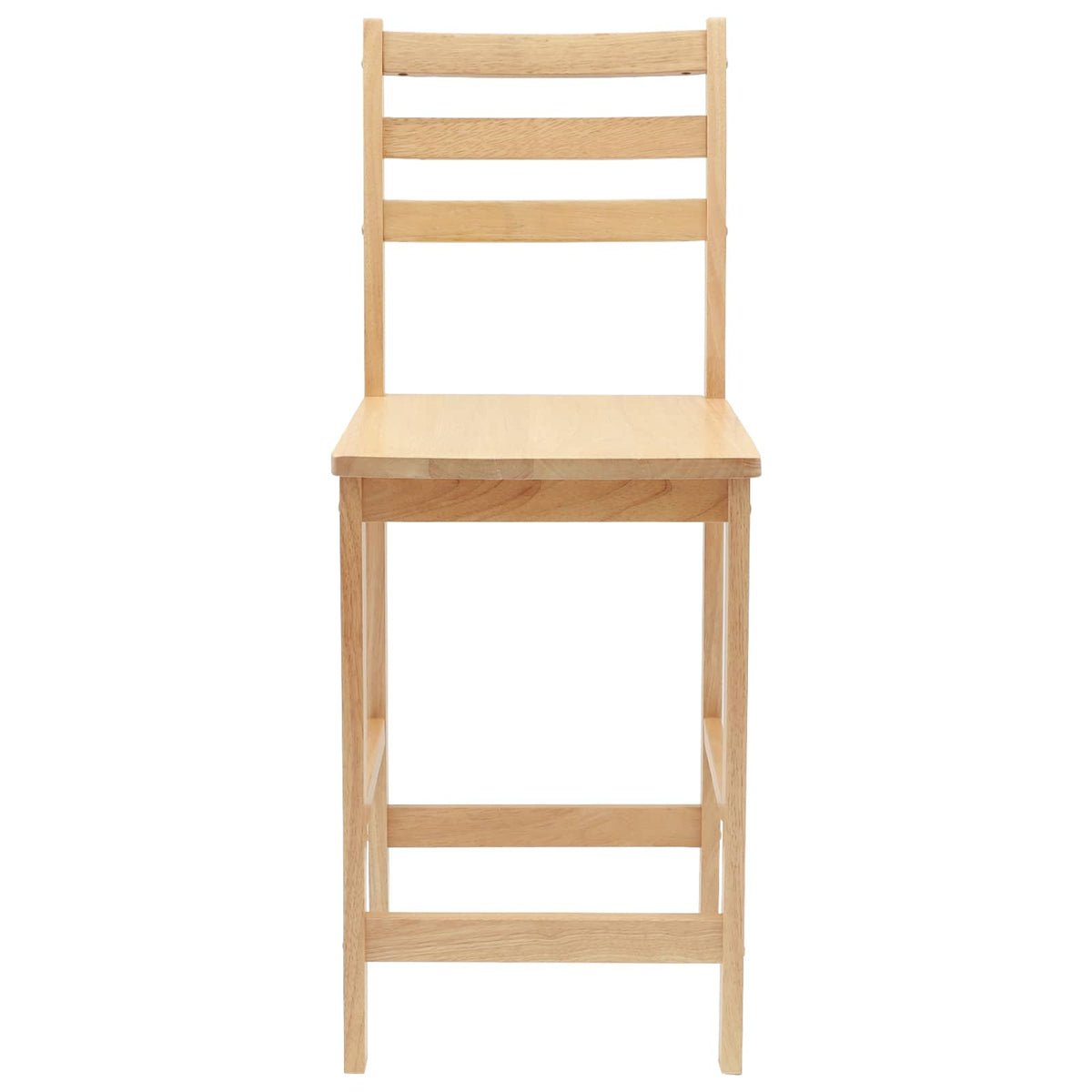 Spisestoler 2 Pcs Naturlig 40 X 47,5 X 99,5 Cm Solid Gummitre
