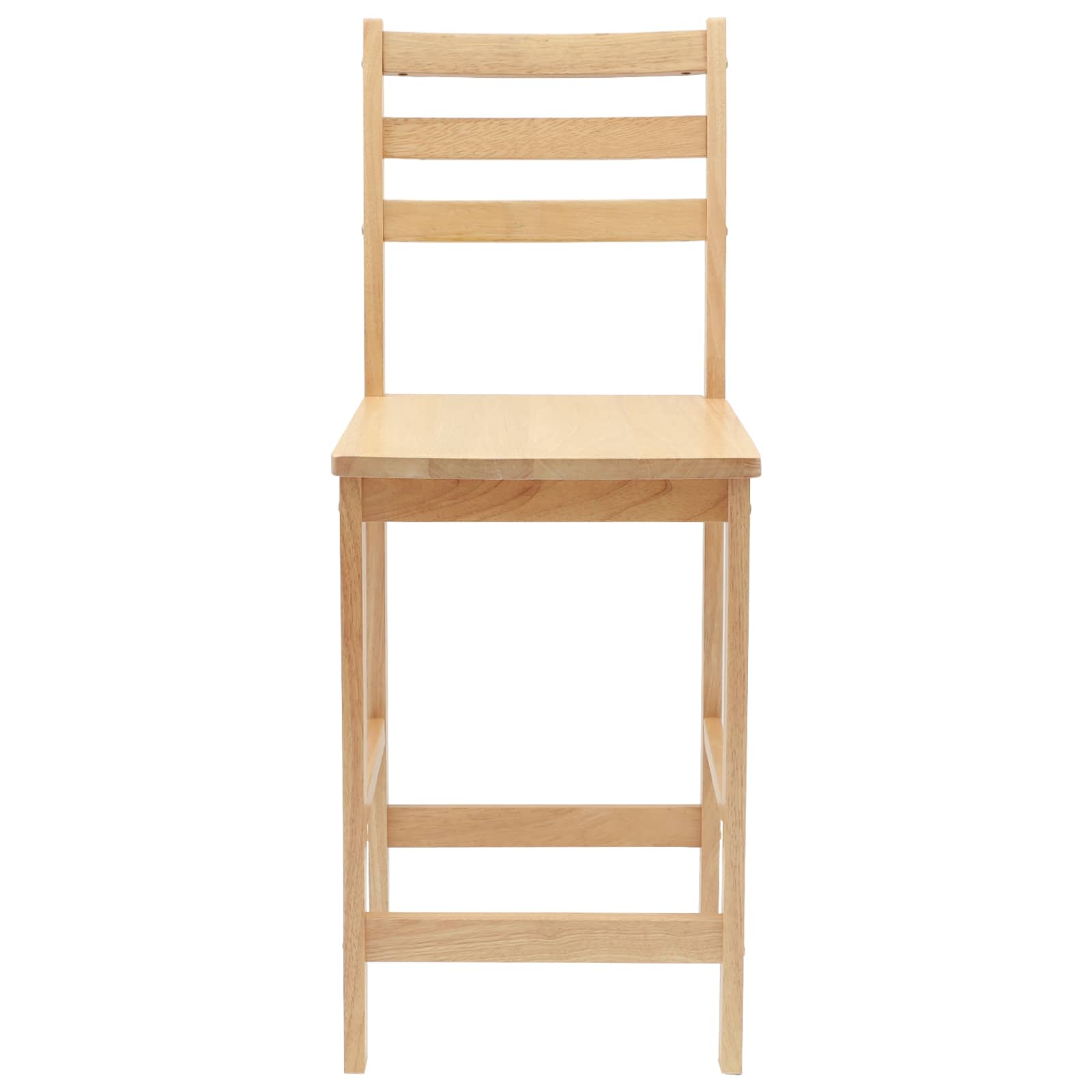 Spisestoler 2 Pcs Naturlig 40 X 47,5 X 99,5 Cm Solid Gummitre