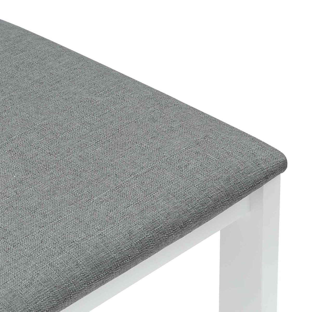 Spisestoler 2 Pcs Hvit 40 X 47,5 X 99,5 Cm Solid Gummitre