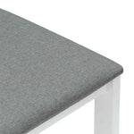 Spisestoler 2 Pcs Hvit 40 X 47,5 X 99,5 Cm Solid Gummitre