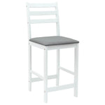 Spisestoler 2 Pcs Hvit 40 X 47,5 X 99,5 Cm Solid Gummitre
