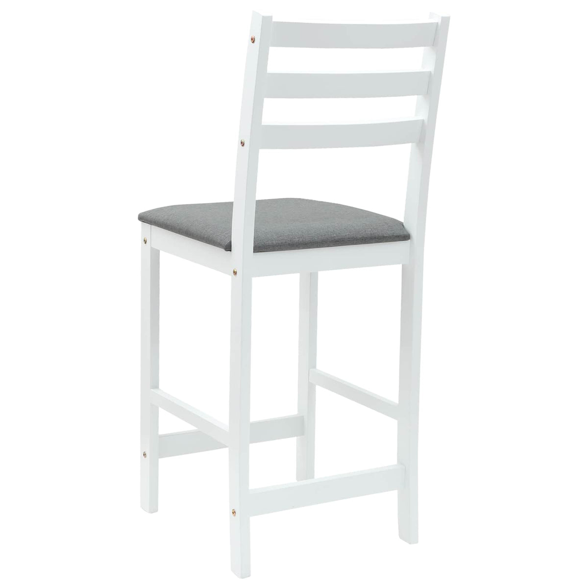 Spisestoler 2 Pcs Hvit 40 X 47,5 X 99,5 Cm Solid Gummitre