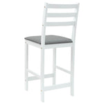 Spisestoler 2 Pcs Hvit 40 X 47,5 X 99,5 Cm Solid Gummitre