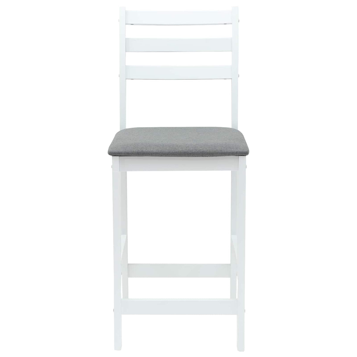 Spisestoler 2 Pcs Hvit 40 X 47,5 X 99,5 Cm Solid Gummitre