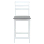 Spisestoler 2 Pcs Hvit 40 X 47,5 X 99,5 Cm Solid Gummitre