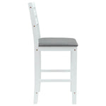 Spisestoler 2 Pcs Hvit 40 X 47,5 X 99,5 Cm Solid Gummitre