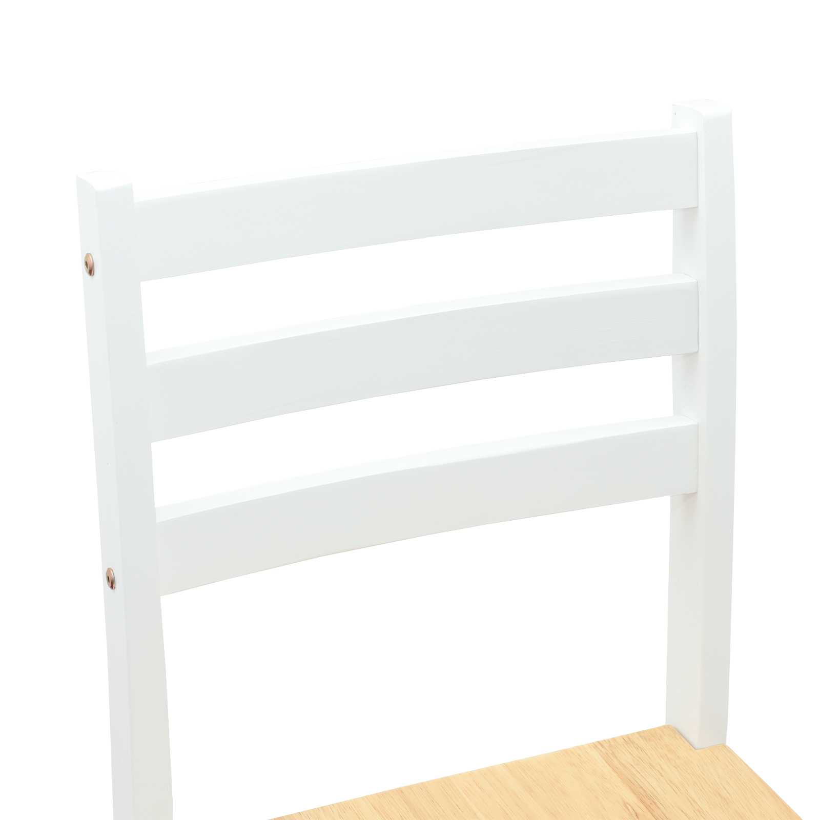Spisestoler 2 Pcs Hvit 40 X 47,5 X 99,5 Cm Solid Gummitre