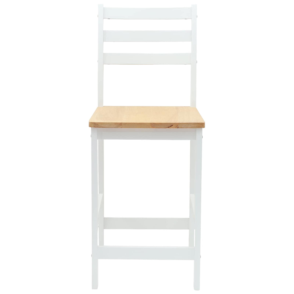 Spisestoler 2 Pcs Hvit 40 X 47,5 X 99,5 Cm Solid Gummitre