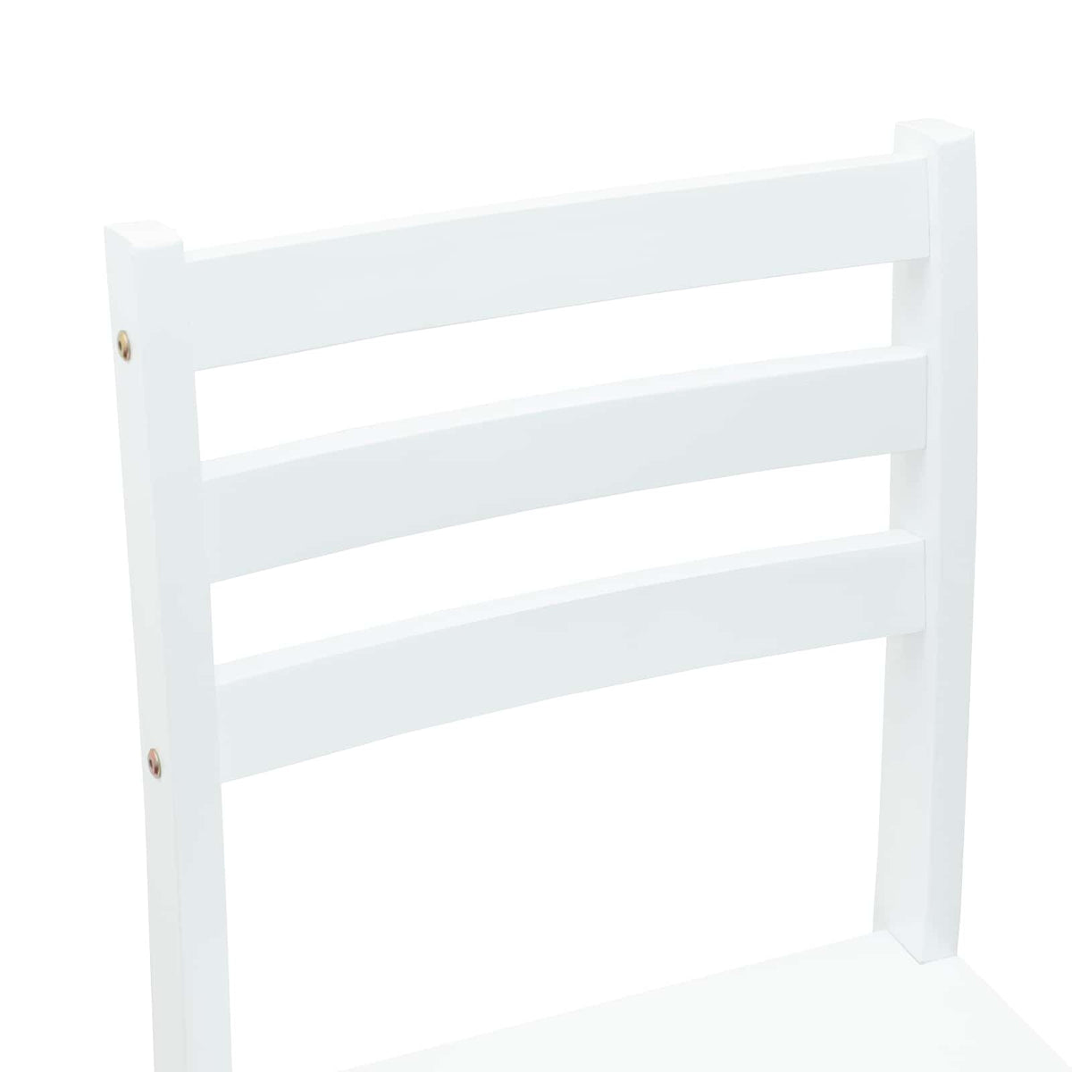 Spisestoler 2 Pcs Hvit 40 X 47,5 X 99,5 Cm Solid Gummitre
