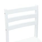 Spisestoler 2 Pcs Hvit 40 X 47,5 X 99,5 Cm Solid Gummitre