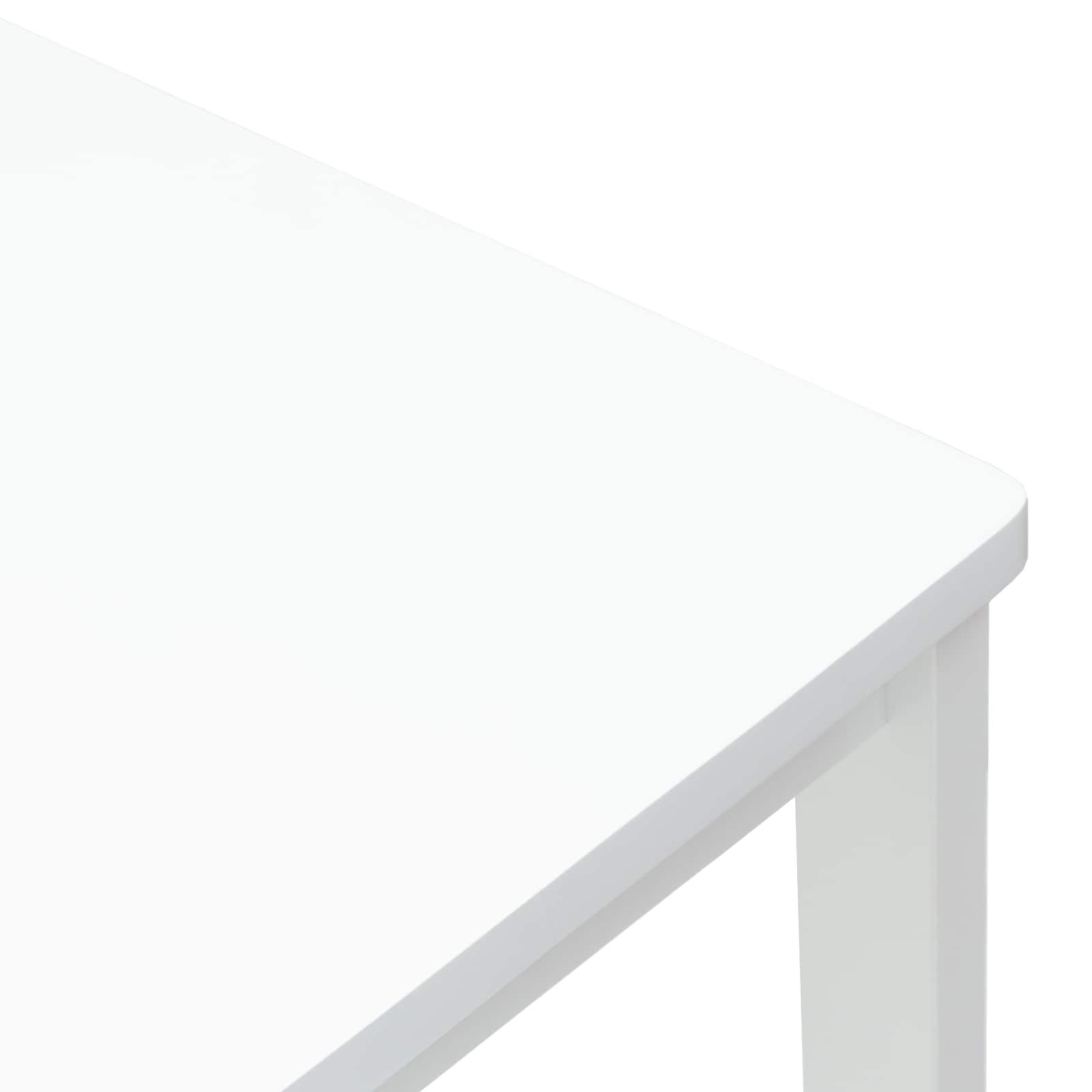 Spisestoler 2 Pcs Hvit 40 X 47,5 X 99,5 Cm Solid Gummitre