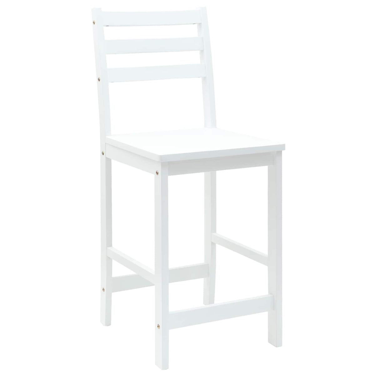Spisestoler 2 Pcs Hvit 40 X 47,5 X 99,5 Cm Solid Gummitre