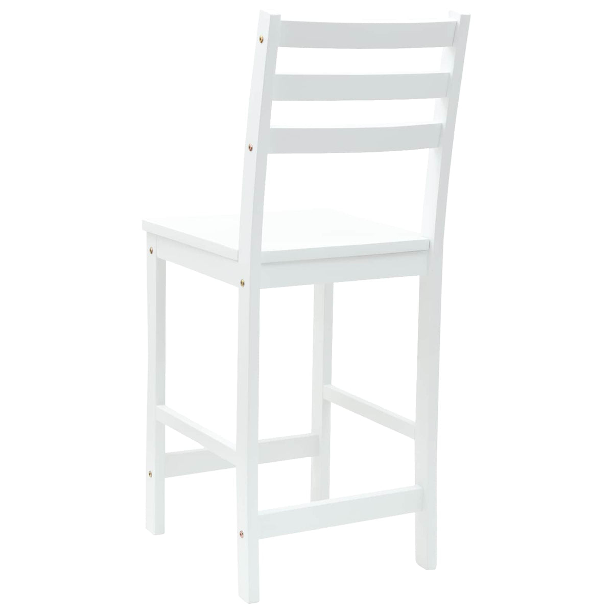 Spisestoler 2 Pcs Hvit 40 X 47,5 X 99,5 Cm Solid Gummitre