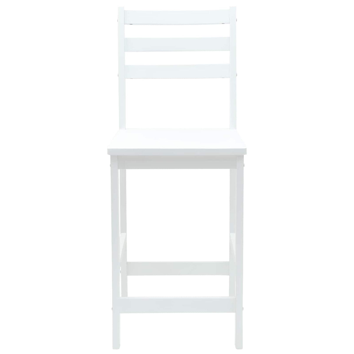 Spisestoler 2 Pcs Hvit 40 X 47,5 X 99,5 Cm Solid Gummitre