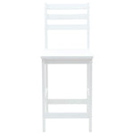 Spisestoler 2 Pcs Hvit 40 X 47,5 X 99,5 Cm Solid Gummitre
