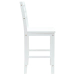Spisestoler 2 Pcs Hvit 40 X 47,5 X 99,5 Cm Solid Gummitre