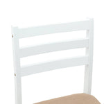 Spisestoler 2 Pcs Hvit 40 X 47,5 X 99,5 Cm Solid Gummitre