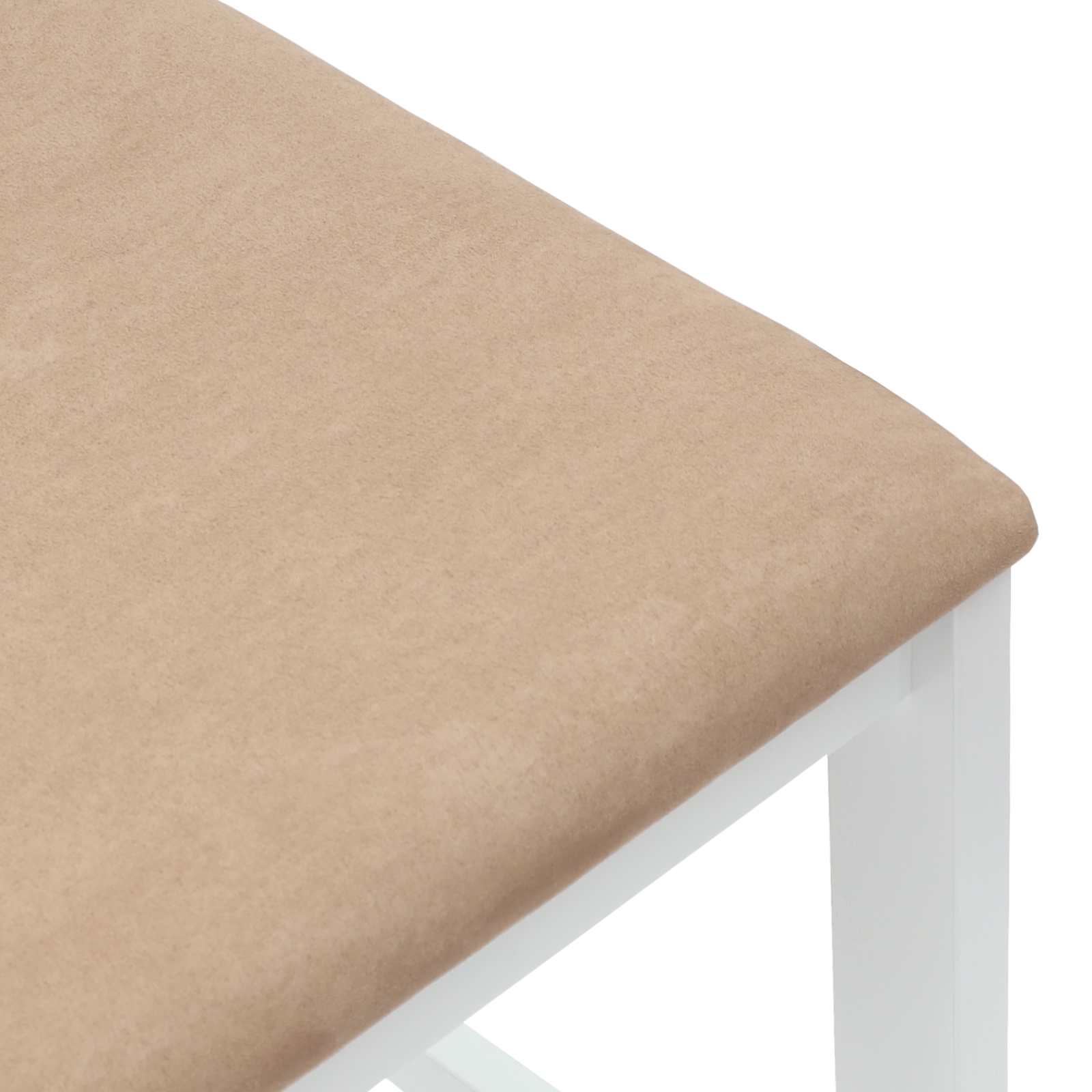 Spisestoler 2 Pcs Hvit 40 X 47,5 X 99,5 Cm Solid Gummitre