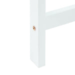 Spisestoler 2 Pcs Hvit 40 X 47,5 X 99,5 Cm Solid Gummitre