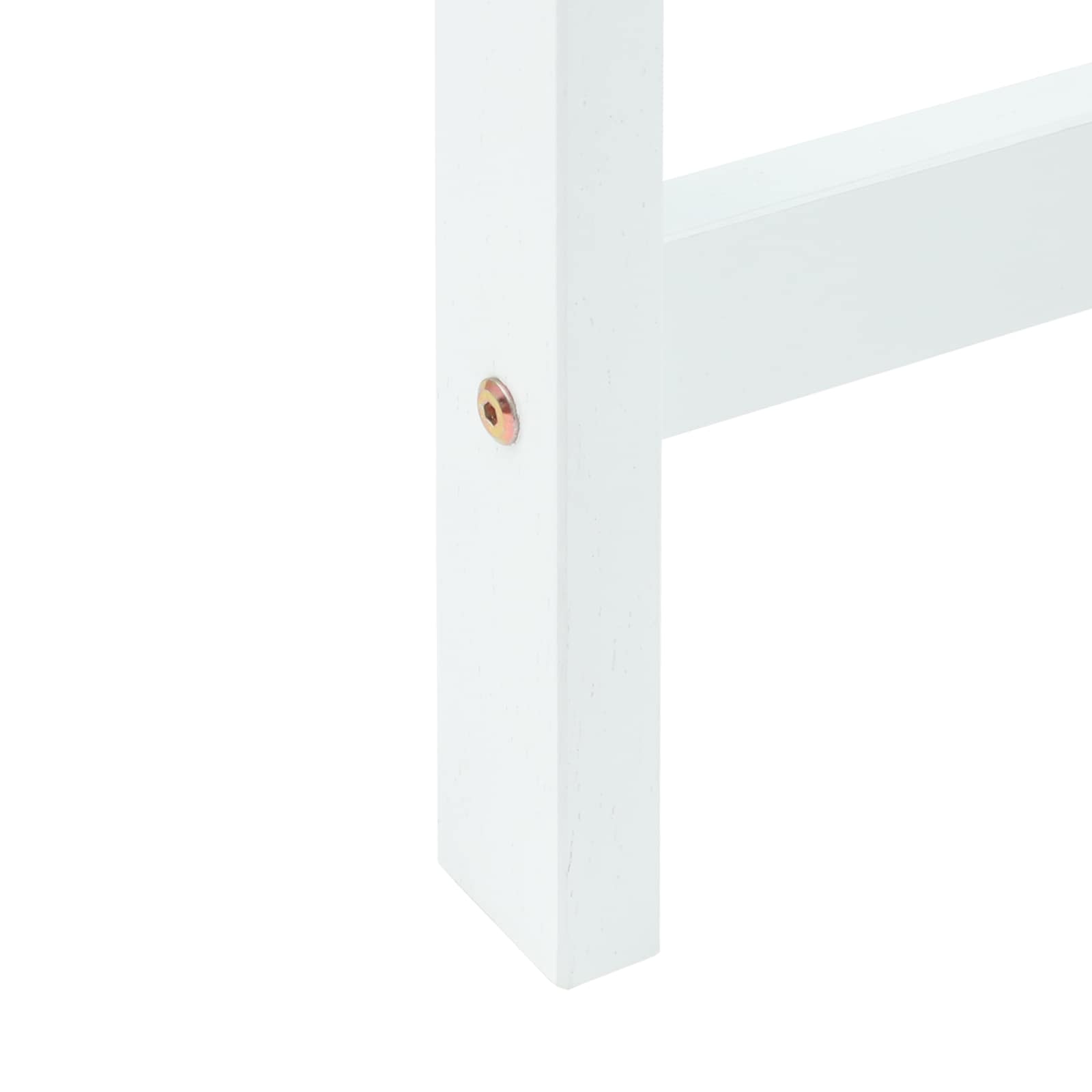 Spisestoler 2 Pcs Hvit 40 X 47,5 X 99,5 Cm Solid Gummitre
