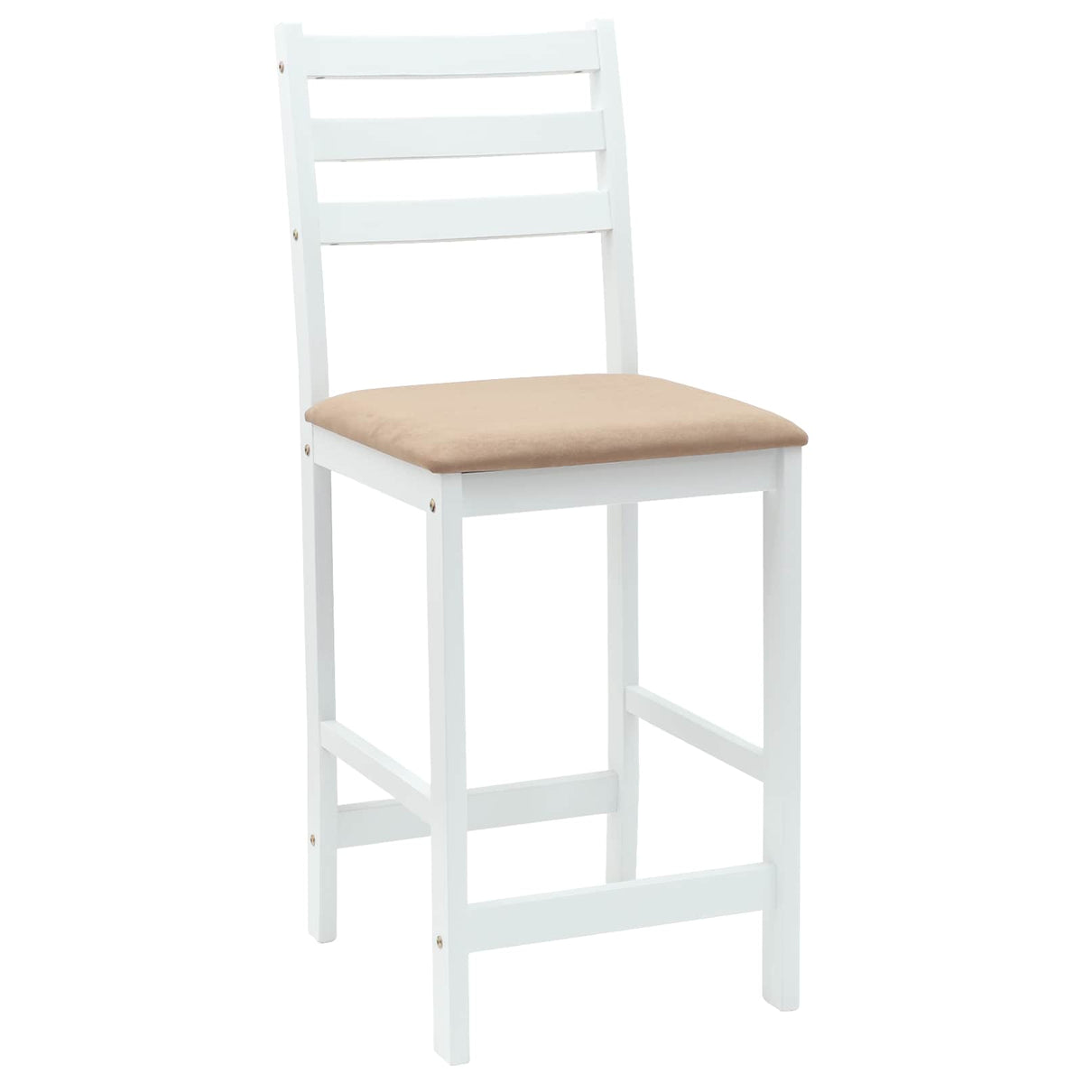 Spisestoler 2 Pcs Hvit 40 X 47,5 X 99,5 Cm Solid Gummitre