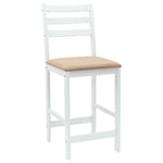 Spisestoler 2 Pcs Hvit 40 X 47,5 X 99,5 Cm Solid Gummitre