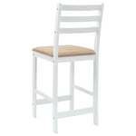 Spisestoler 2 Pcs Hvit 40 X 47,5 X 99,5 Cm Solid Gummitre