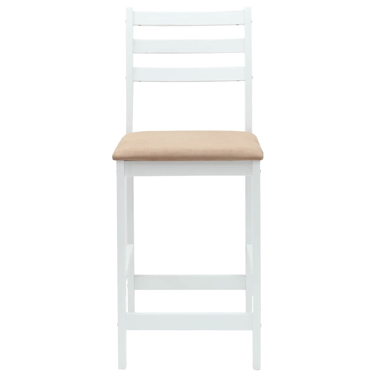 Spisestoler 2 Pcs Hvit 40 X 47,5 X 99,5 Cm Solid Gummitre