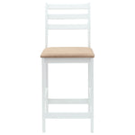 Spisestoler 2 Pcs Hvit 40 X 47,5 X 99,5 Cm Solid Gummitre