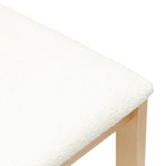 Spisestoler 2 Pcs Naturlig 40 X 47,5 X 99,5 Cm Solid Gummitre