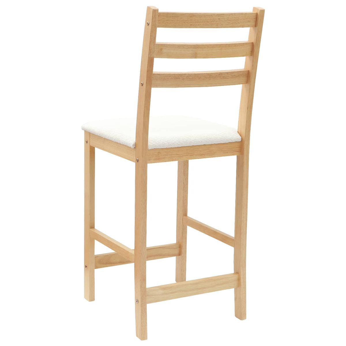 Spisestoler 2 Pcs Naturlig 40 X 47,5 X 99,5 Cm Solid Gummitre