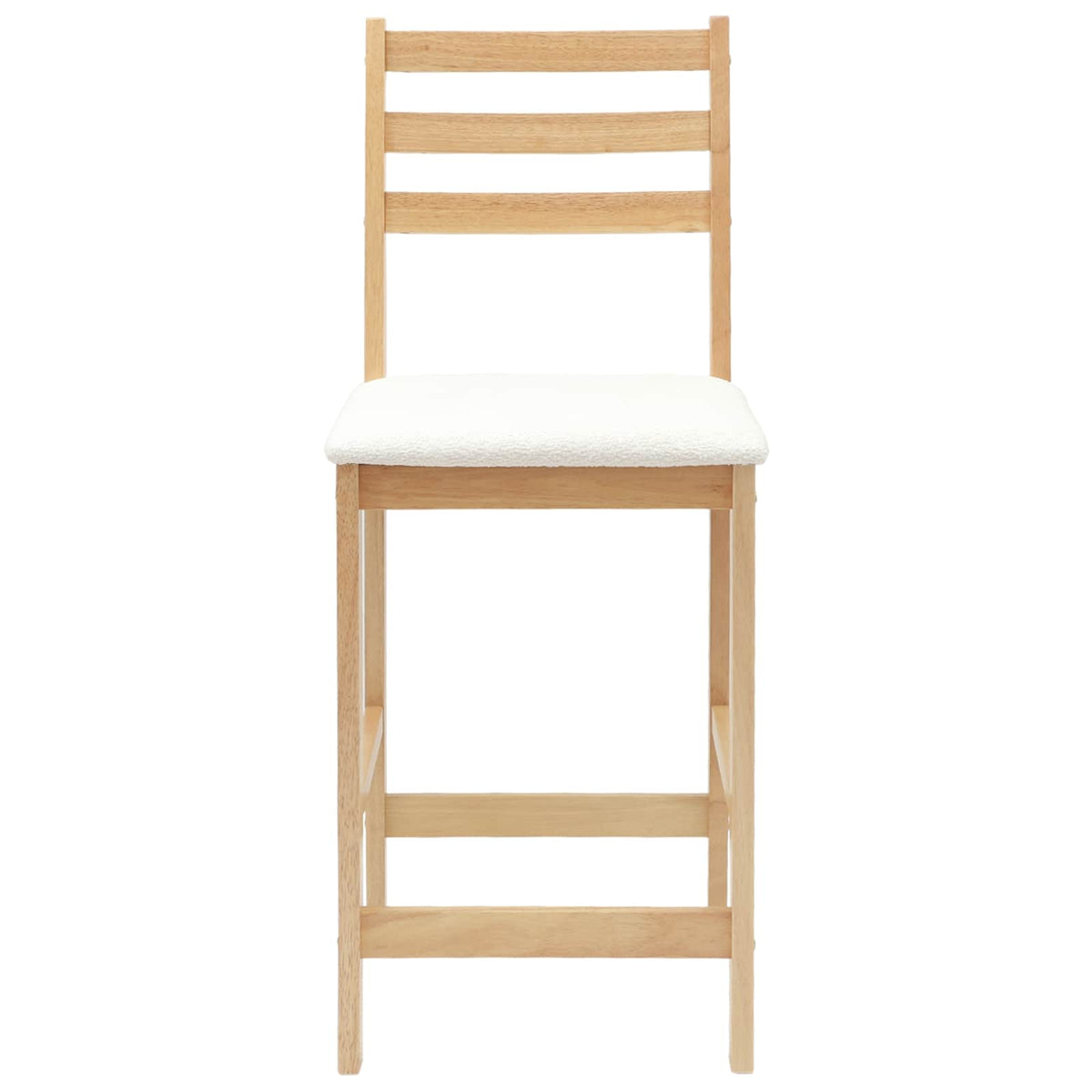 Spisestoler 2 Pcs Naturlig 40 X 47,5 X 99,5 Cm Solid Gummitre