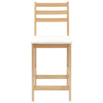 Spisestoler 2 Pcs Naturlig 40 X 47,5 X 99,5 Cm Solid Gummitre