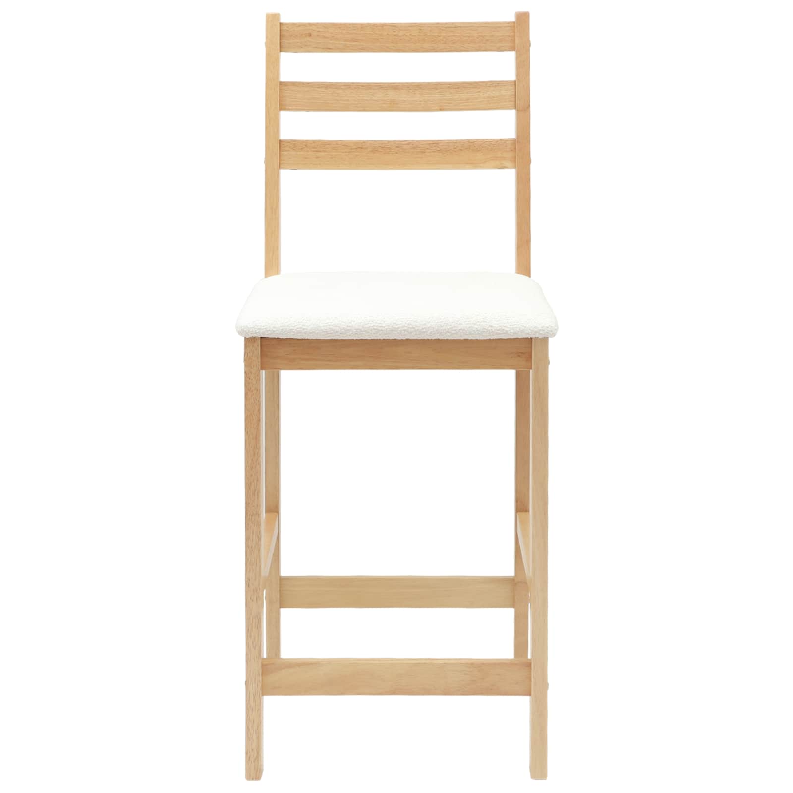 Spisestoler 2 Pcs Naturlig 40 X 47,5 X 99,5 Cm Solid Gummitre