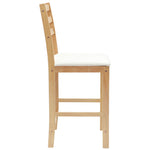Spisestoler 2 Pcs Naturlig 40 X 47,5 X 99,5 Cm Solid Gummitre