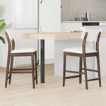 Spisestoler 2 Pcs Lys Brun 48 X 49 X 95 Cm Solid Gummitre