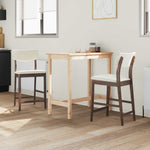 Spisestoler 2 Pcs Lys Brun 48 X 49 X 95 Cm Solid Gummitre