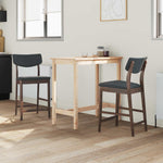 Spisestoler 2 Pcs Lys Brun 48 X 49 X 95 Cm Solid Gummitre